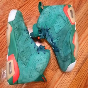 NIKE Gatorade Air Jordans! Green Orange Size 9.5‎